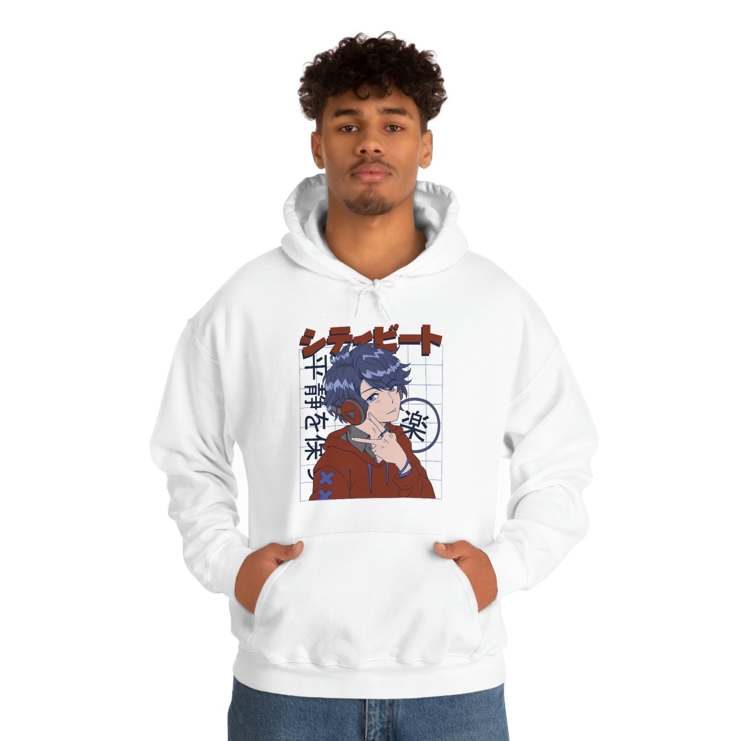 Men's white Hoodie