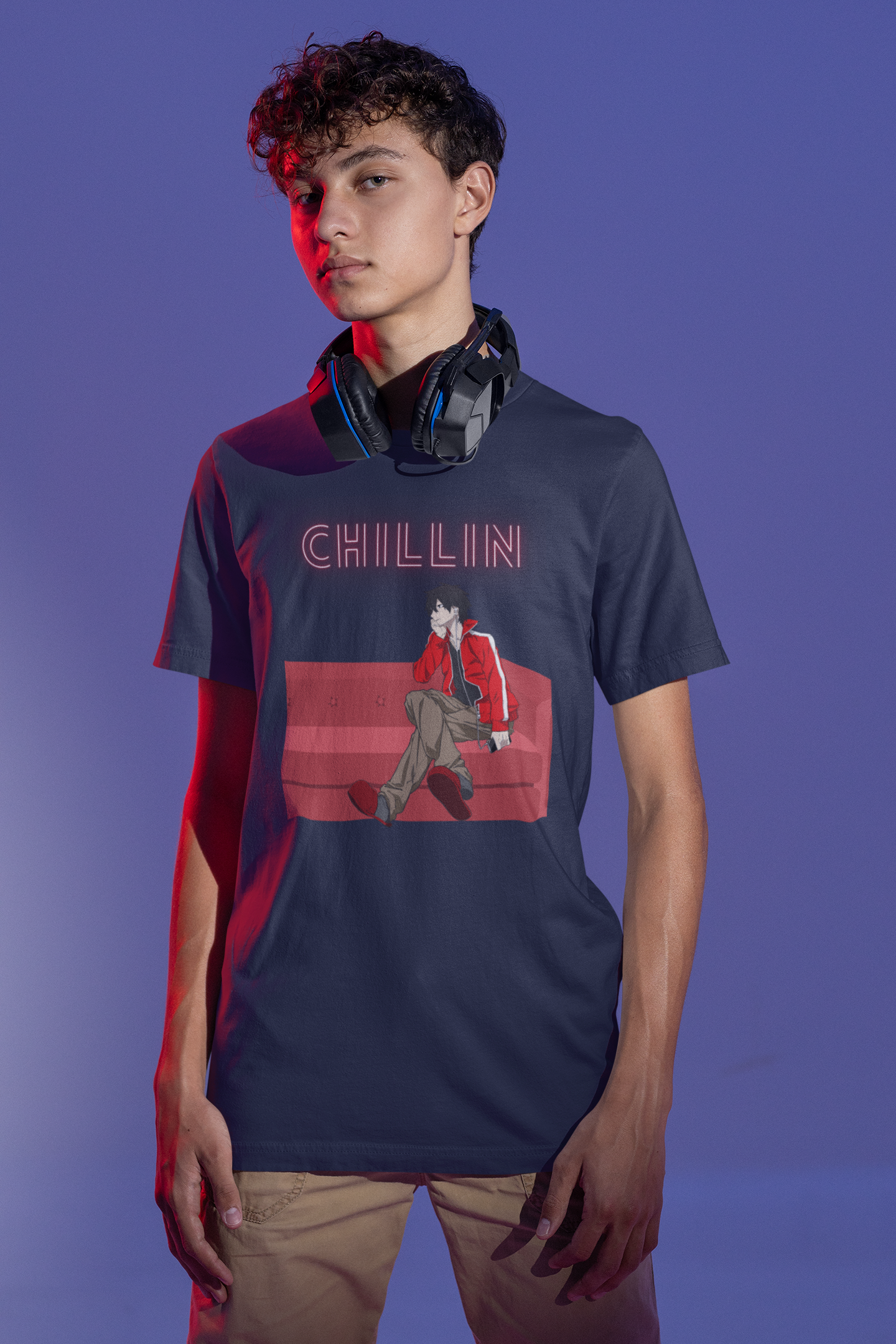 Anime Guy Chilling T-Shirt