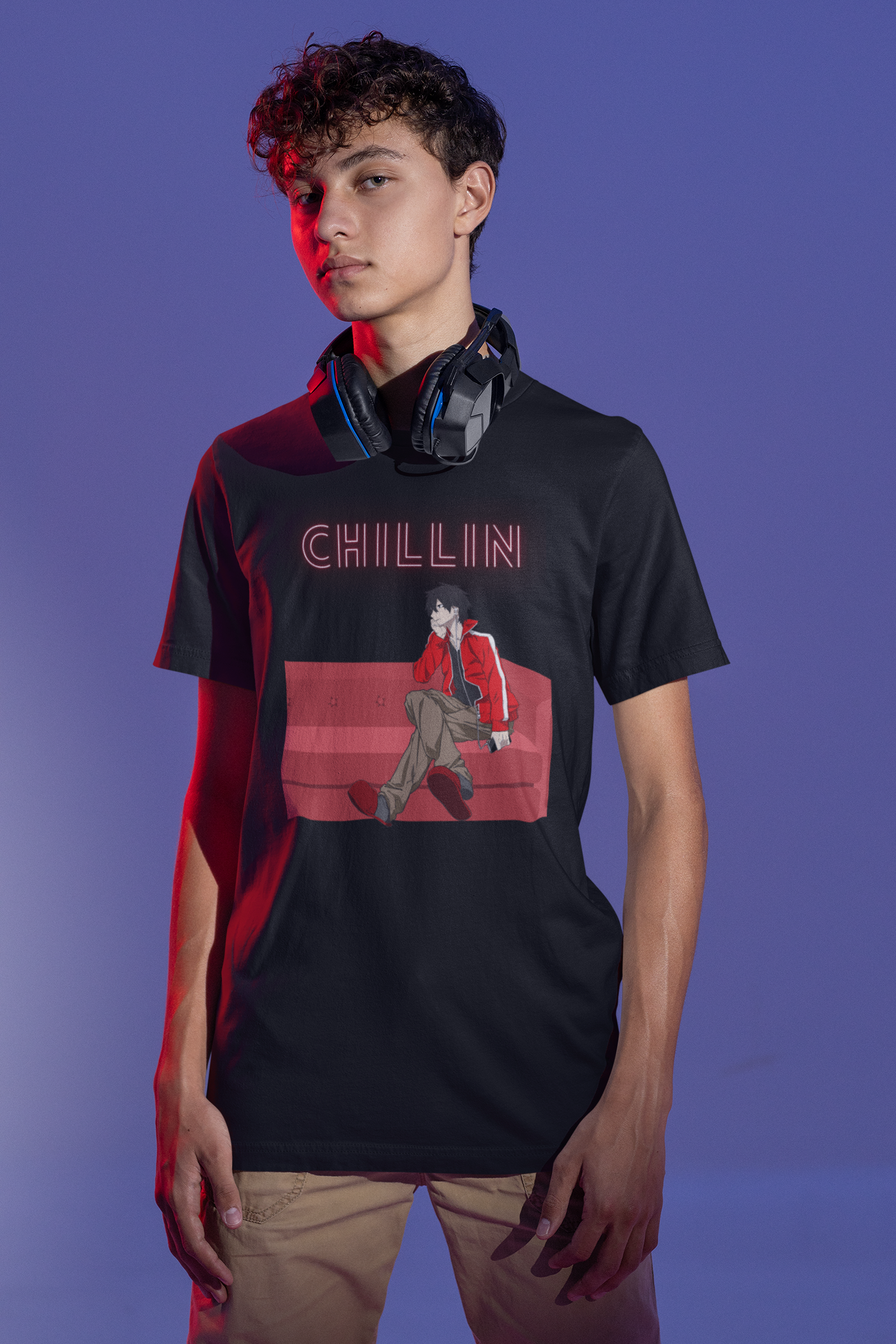 Anime Guy Chilling T-Shirt